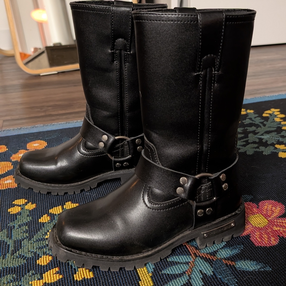 Black Harness Boots - Picture 3 of 6